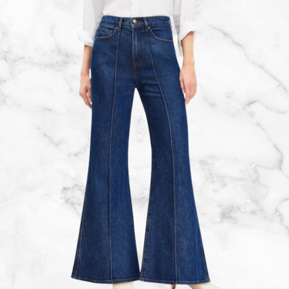 LOFT Denim - NWT | LOFT High Rise Super Flare Jeans in Refined Mid Indigo Wash Size 18